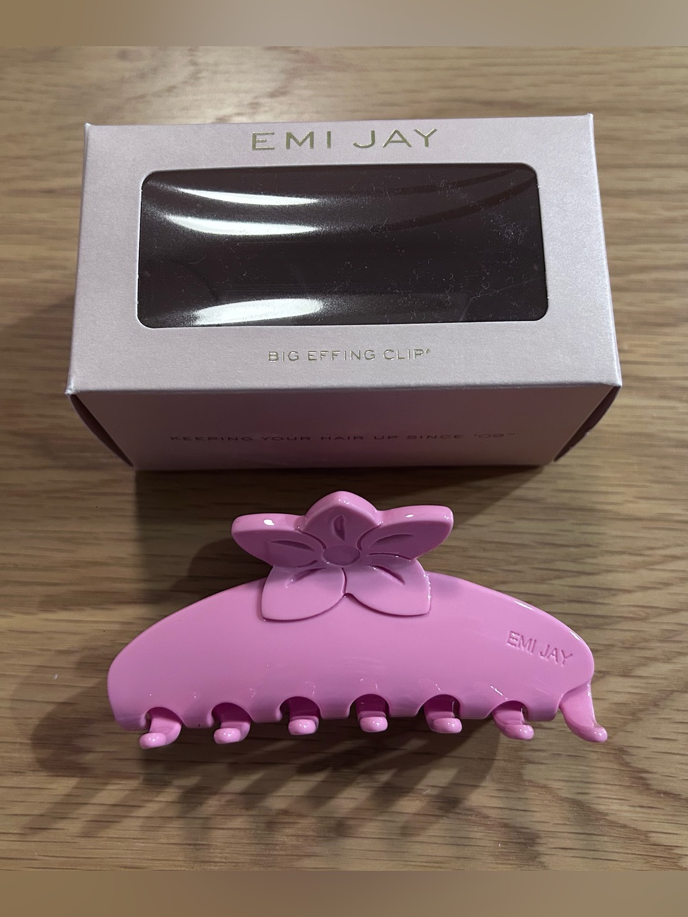 EMI Jay Big Effing Clip in Lychee Hibiscus New - Picture 2 of 10